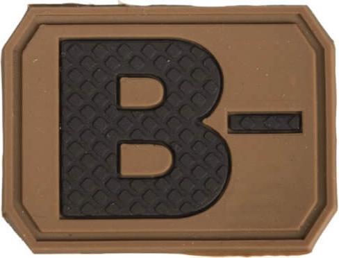 Actual product image Mil-tec Patch 3D blood groups (One size)