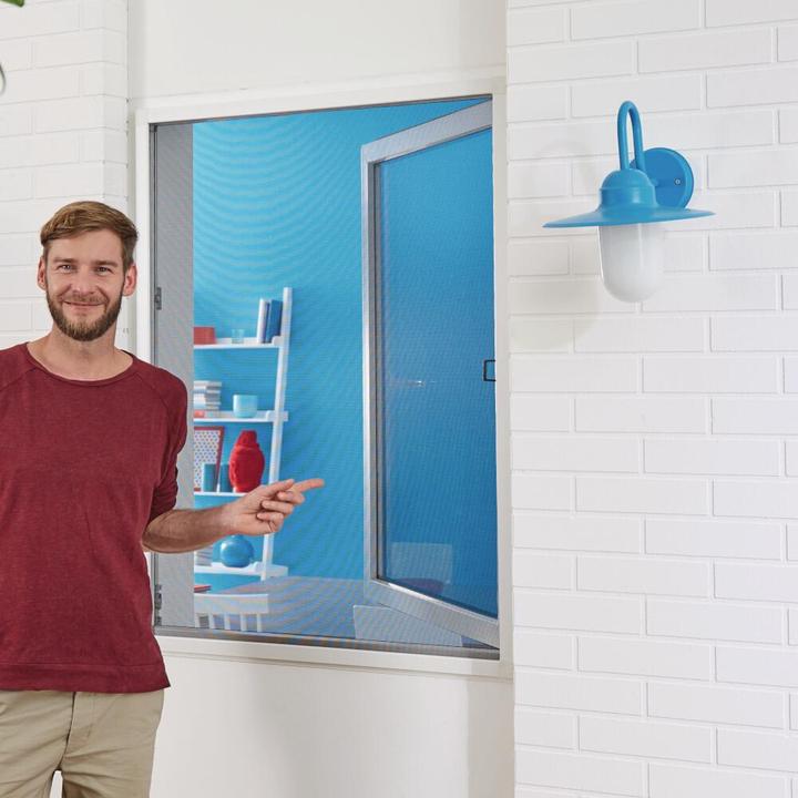 Actual product image tesa Insect screen COMFORT for windows, with Velcro tape, self-adhesive, without drilling (170 x 180 cm)