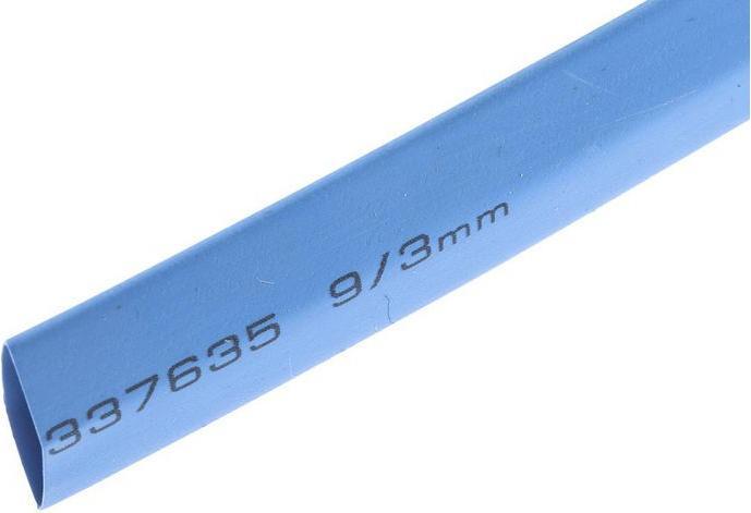 Produktbild RS PRO Schrumpfschlauch 9/3mm blau