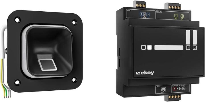 Actual product image Ekey 204752 Fingerprint access system top-hat rail