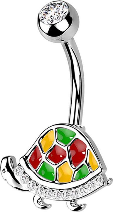 Immagine prodotto Star Piercing Banana argento tartaruga rossa (Ottone, Acciaio chirurgico 316L)