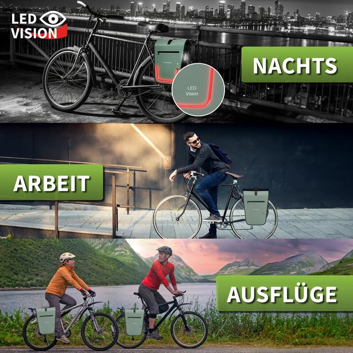 Image du produit Eloneo Sacoche de vélo pour ordinateur portable (25 l, Sacoches)