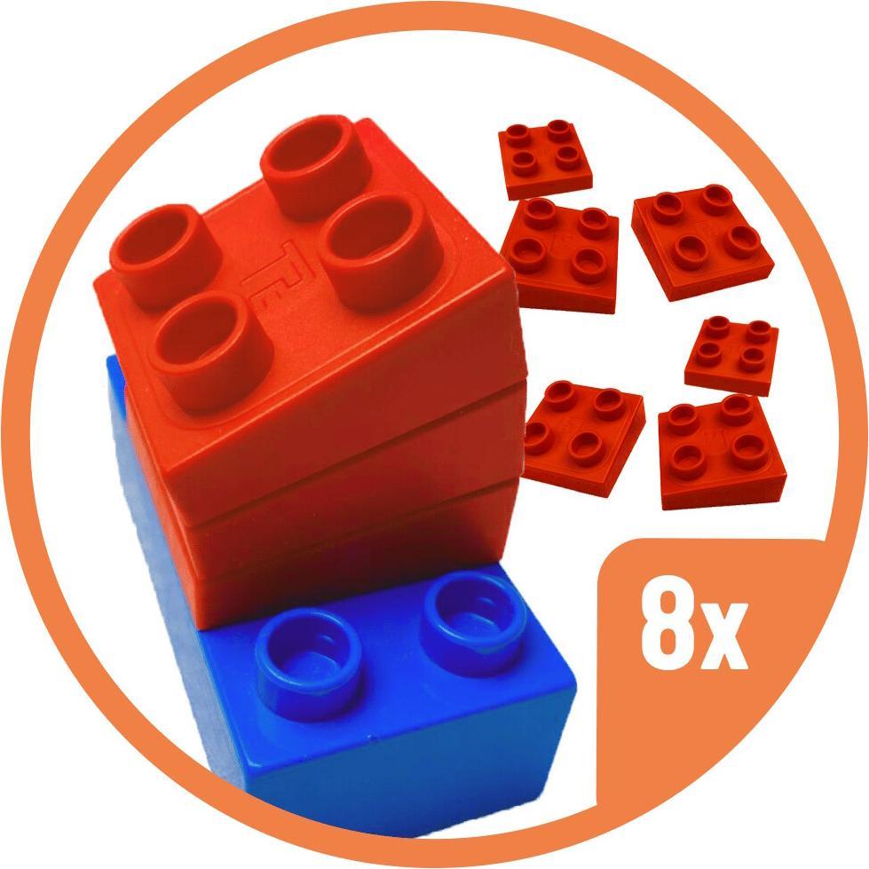 Thumbnail - Toy2 Neigungs Noppen-Steine für Schienenverbinder - 8 Stück