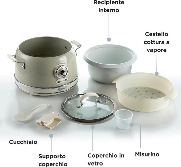 Actual product image Ariete 2904 Vintage rice cooker