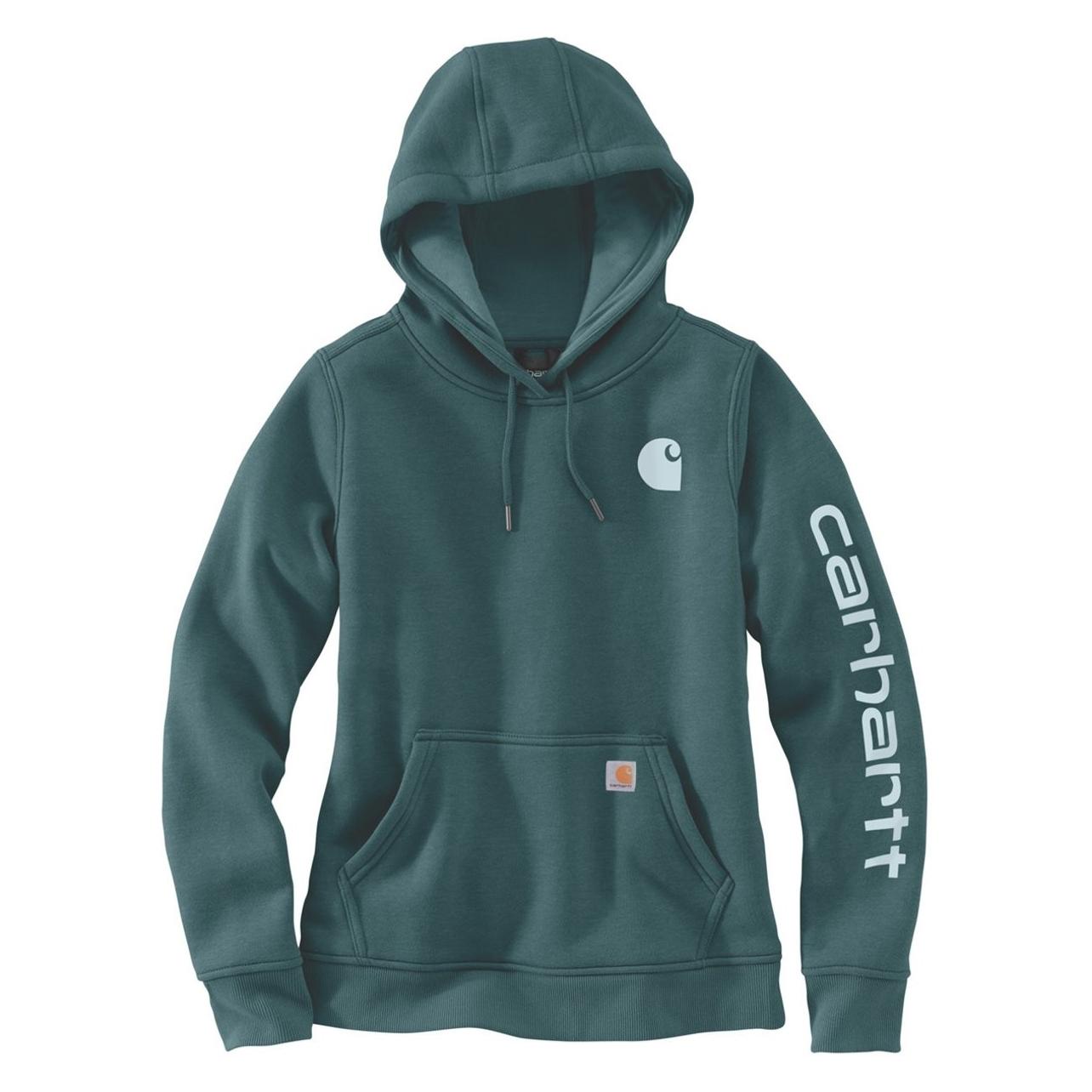 Carhartt, Damen, Pullover, Felpa Con Manica A Logo Grafico, Grün, (M)