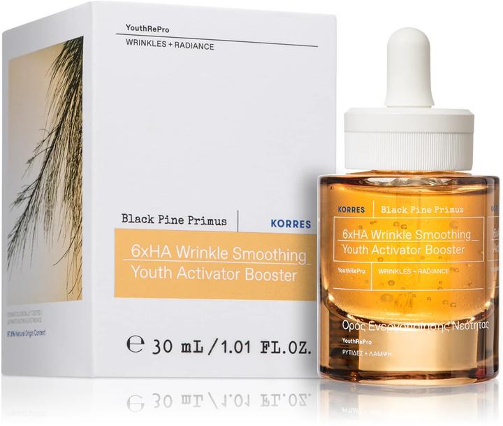 Produktbild Korres Black Pine Primus 6-fach-Hyaluron Booster für Faltenglättung (30 ml)