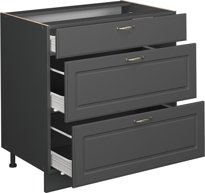 Produktbild Vicco Fame-Line mit 3 Schubladen, AP Eiche (80 x 60 x 82 cm)