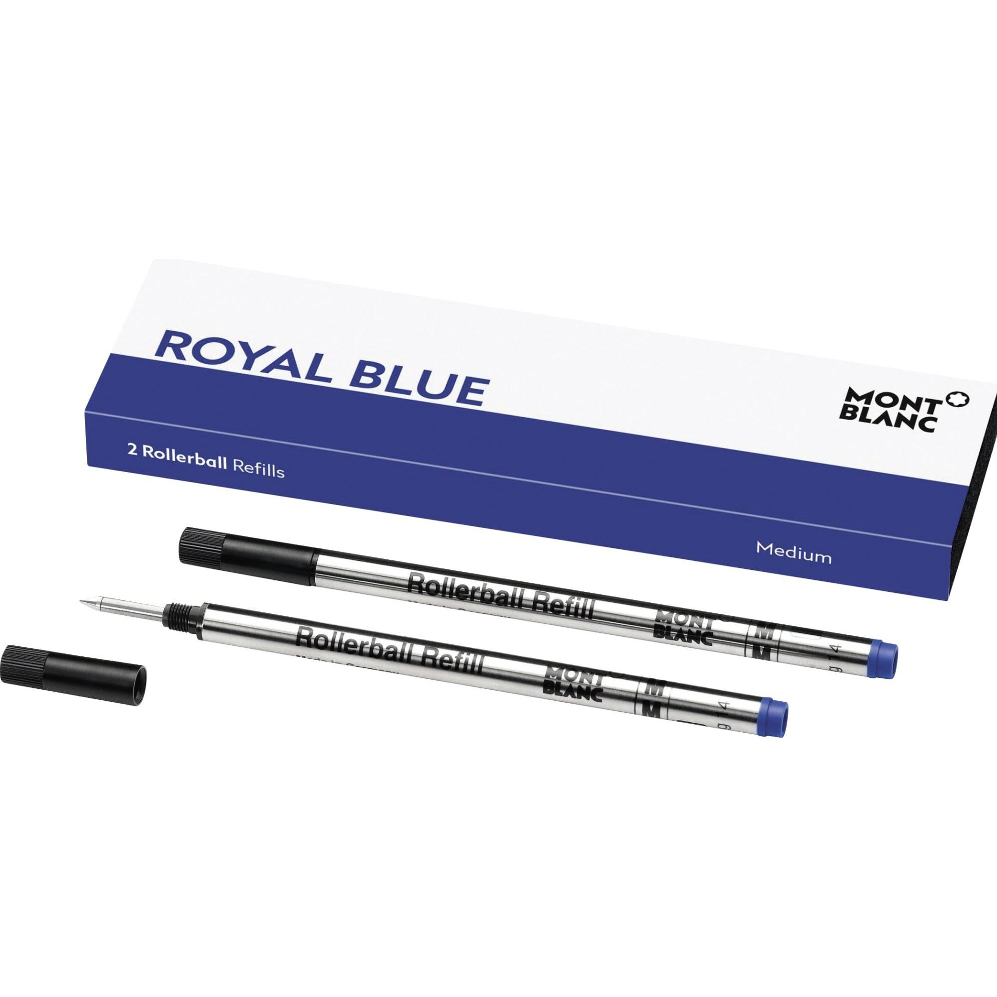 Montblanc, Cartucce di ricambio + Calamaio, Cartucce per scooter (Blu, 0.50 mm, 2 pz.)