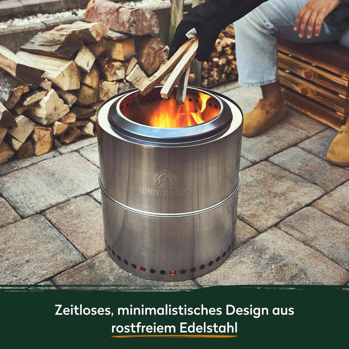 Immagine prodotto Burnhard Ciotola per il fuoco in acciaio inox da 36 cm, con sacchetto di conservazione incluso