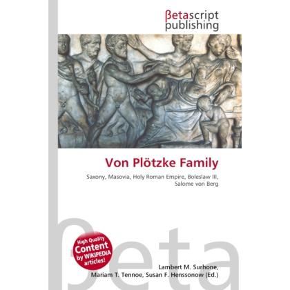Von Plötzke Family, Fachbücher von Miriam T. Timpledon, Lambert M. Surhone, Susan F. Marseken