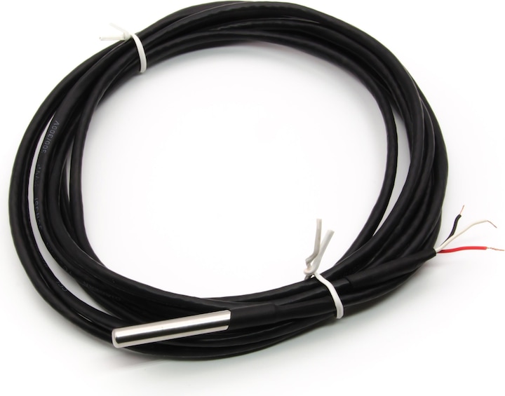 Actual product image Purecrea 2m temperature sensor waterproof DS18B20 shielded
