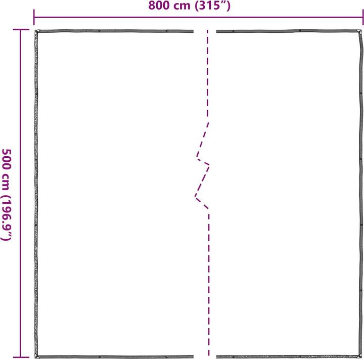 Produktbild vidaXL Outdoor-Planen (8 x 5 m)