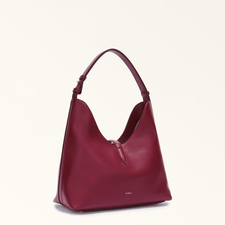 Produktbild Furla hobo bag goccia m in leather color cherry