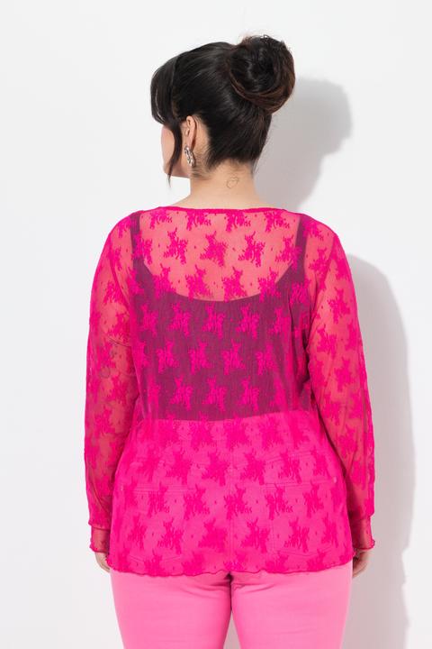 Produktbild Angel of Style Spitzen-Shirt, Slim Fit, Neonfarbe, Langarm (54)