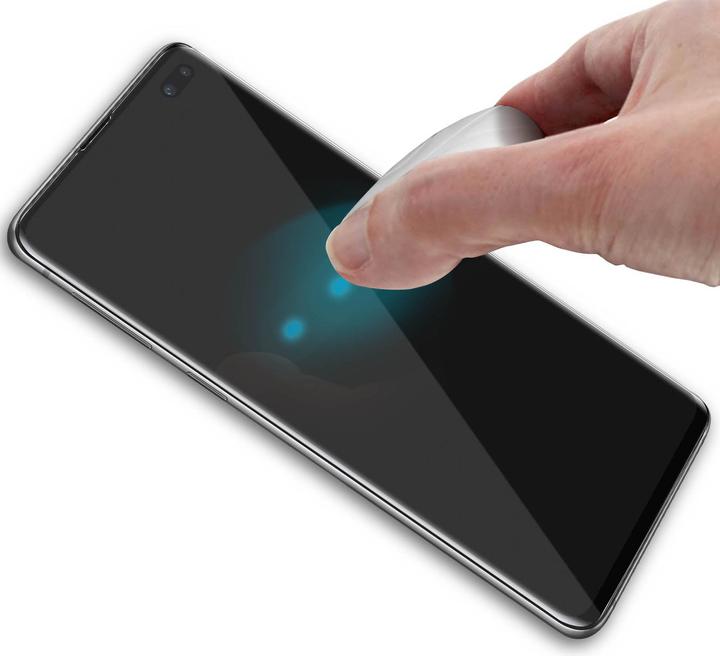 Actual product image Avizar Glass with liquid glue and UV light (1 pcs., Samsung Galaxy S10+)