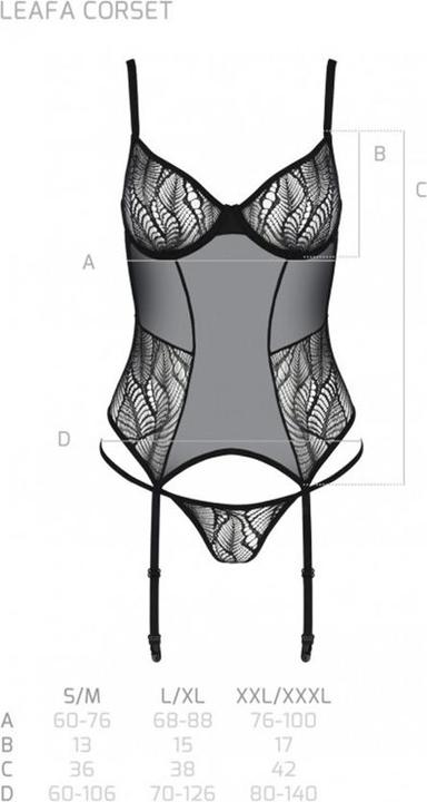 Produktbild ECO Collection Leafa Corset black (S, M)