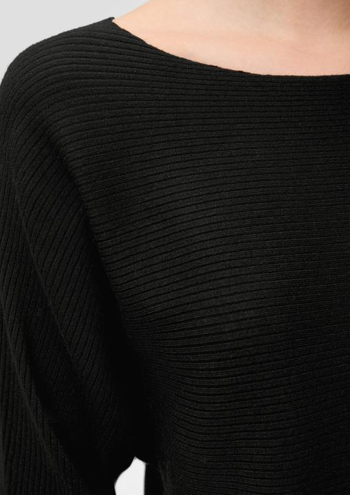 Produktbild S.Oliver Strickpullover Rippstrickpulli mit Fledermausarm (XXL)