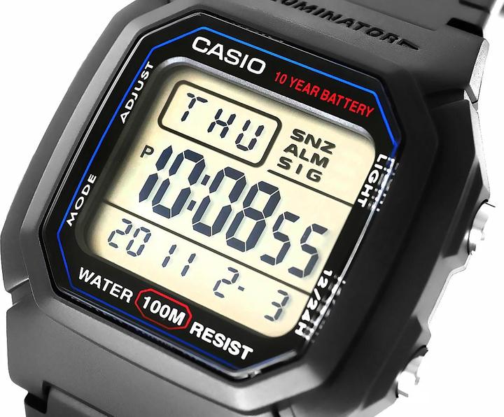 Actual product image Casio W-800h-1aves (Digital watch, 44 mm)