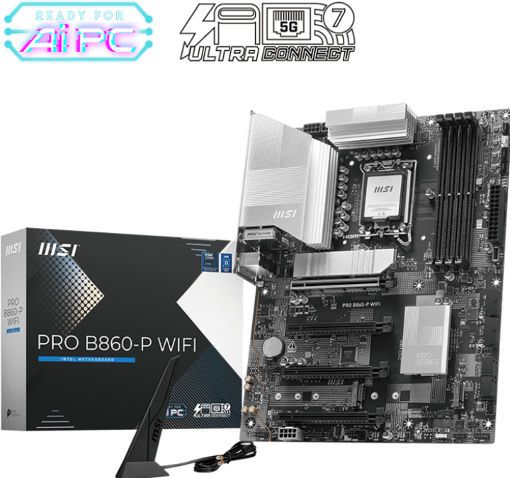 Actual product image MSI PRO B860-P WIFI (LGA 1851, Intel B860, ATX)