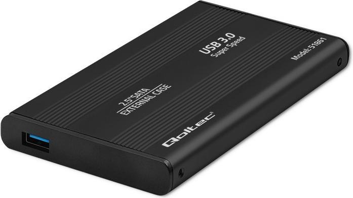 Immagine prodotto Qoltec Custodia per disco rigido esterno HDD/SSD 2,5" SATA3 USB 3.0 Juodas (2.5")