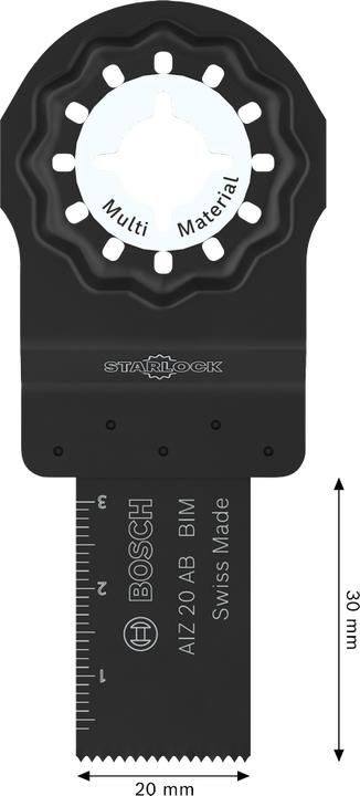 Productafbeelding Bosch Professional Zubehör AIZ 20 AB Tauchsägeblatt für Multifunktionswerkzeuge, 5-tlg.