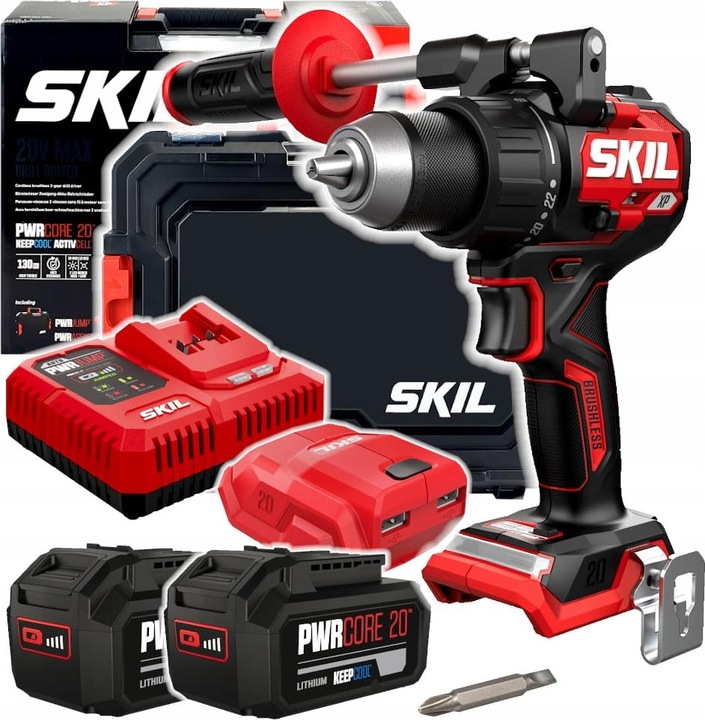 Productafbeelding Skil 20V 3080 HB accuboormachine (2x4.0Ah koffer) (Oplaadbare batterij)
