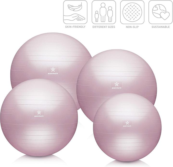 Actual product image Bodymate Gymnastikball mit E-Book und Pumpe (75 cm)