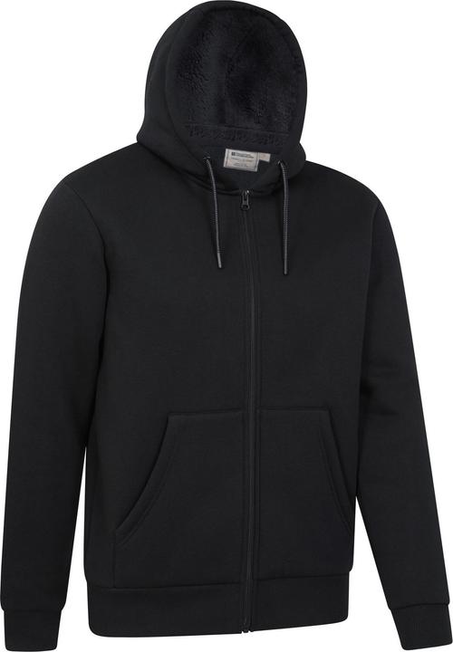 Immagine prodotto Mountain Warehouse Dalton Felpa con Cappuccio e Zip Intera Foderato di Borg Uomo (4XL)