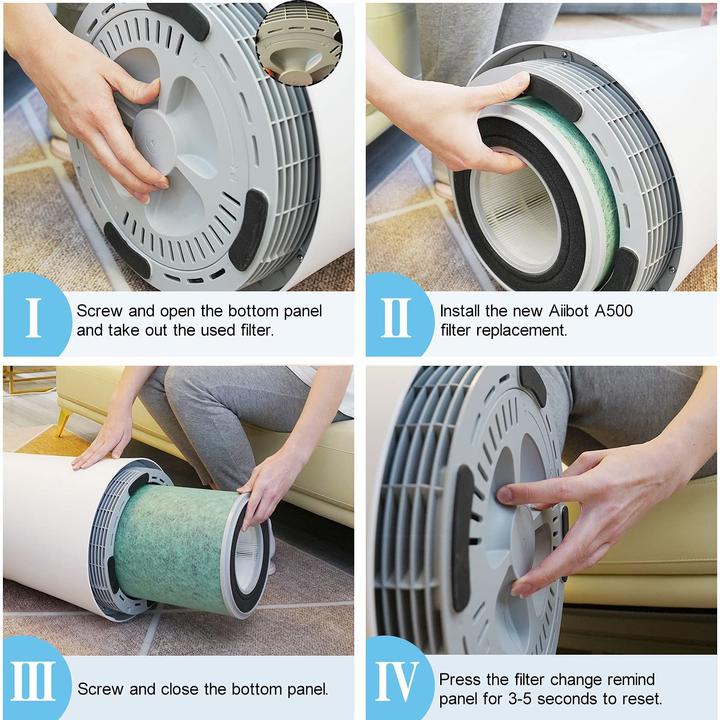 Actual product image Aiibot A500 replacement filter