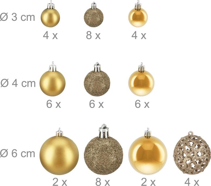 Actual product image Relaxdays 50x palline-natale (50 -part)