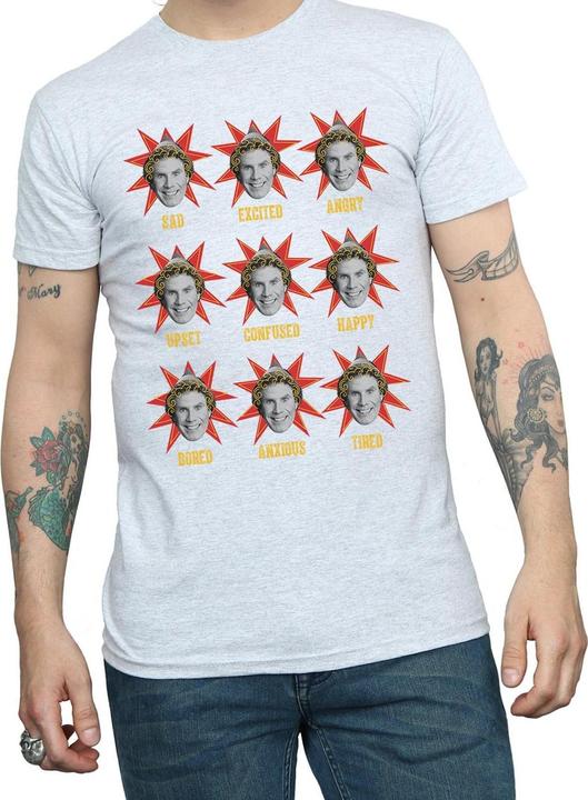 Actual product image Elf Mens Buddy Moods T-Shirt (S)