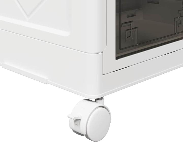 Actual product image vidaXL Storage box with wheels Stackable 2-tier 28 L (28 l)