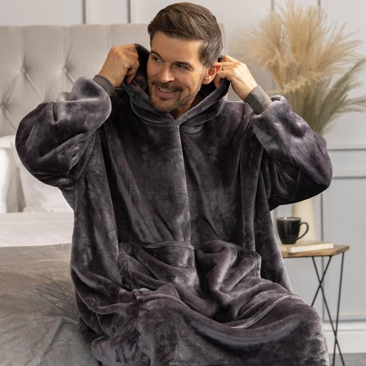 Produktbild Heat Holders Oversized Hoodie Decke | Plüsch Blanket, Pullover Decke Fleece (One Size)