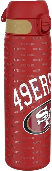 Actual product image ION8 NFL - San Francisco 49ers - Red - Leakproof Slim Water Bottle, Stainless Steel, 600ml (0.60 l)