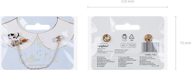 Actual product image Partydeco Collar Pin Dog (1 pkt / 1 pc.) (1 pcs.)