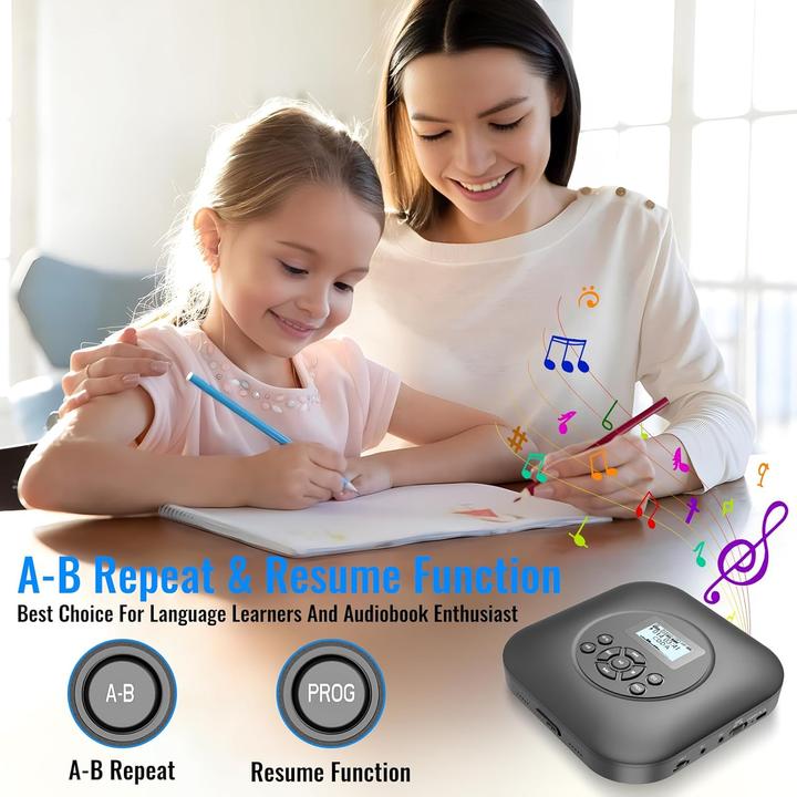 Produktbild Shenzhen Tragbarer CD-Player mit Bluetooth & Lautsprecher