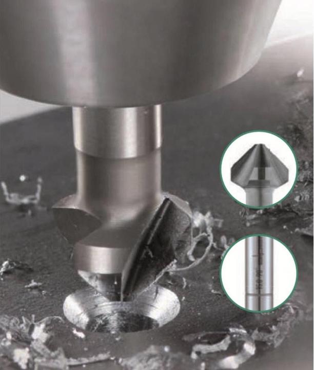 Actual product image Alpen HSSTaper countersink equal pitchC (6.3 millimetres)