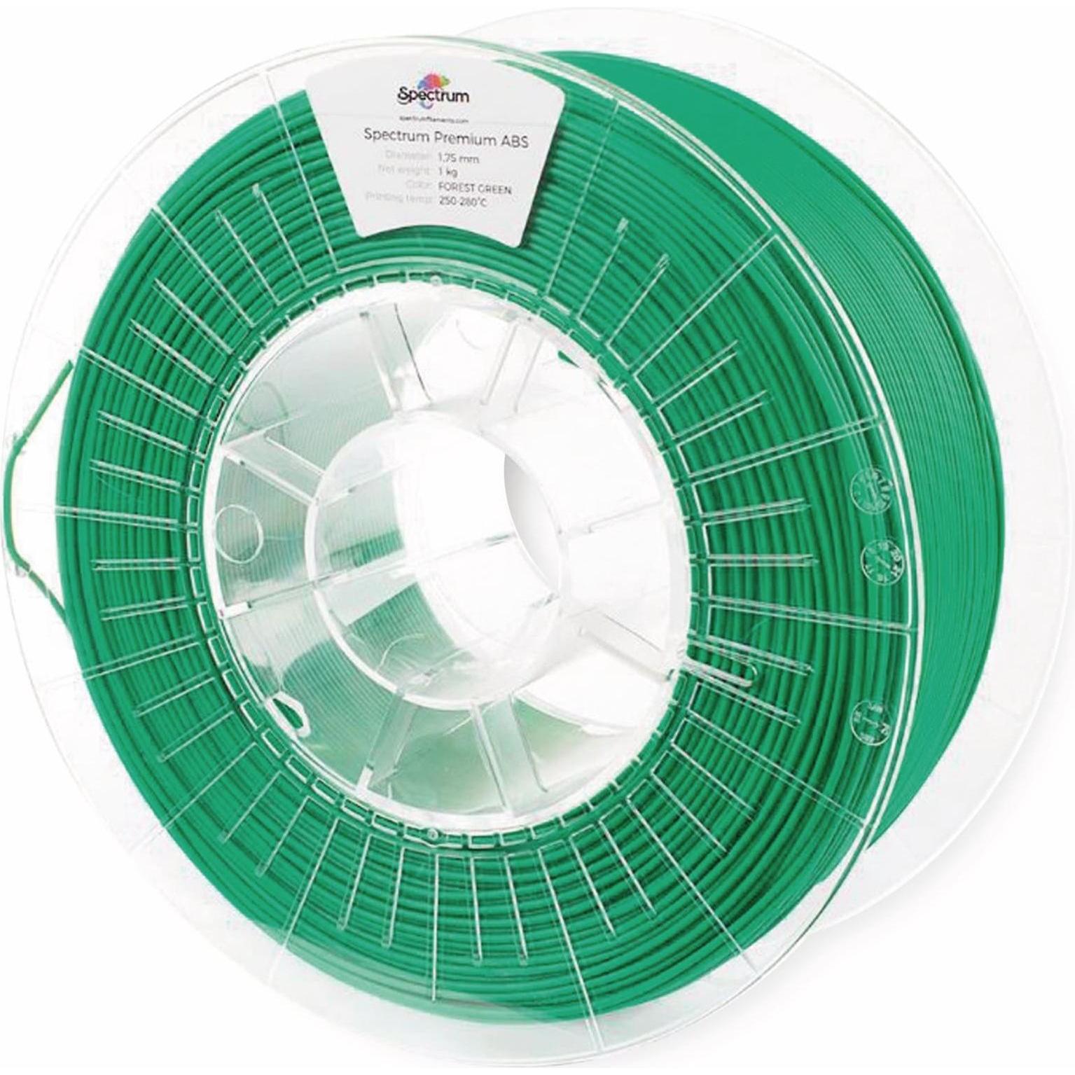 Spectrum Filament / ABS SMART /Forest Green / 1,75 mm / 1 kg (ABS, 1.75 mm, 1000 g, Grün), 3D Filament, Grün