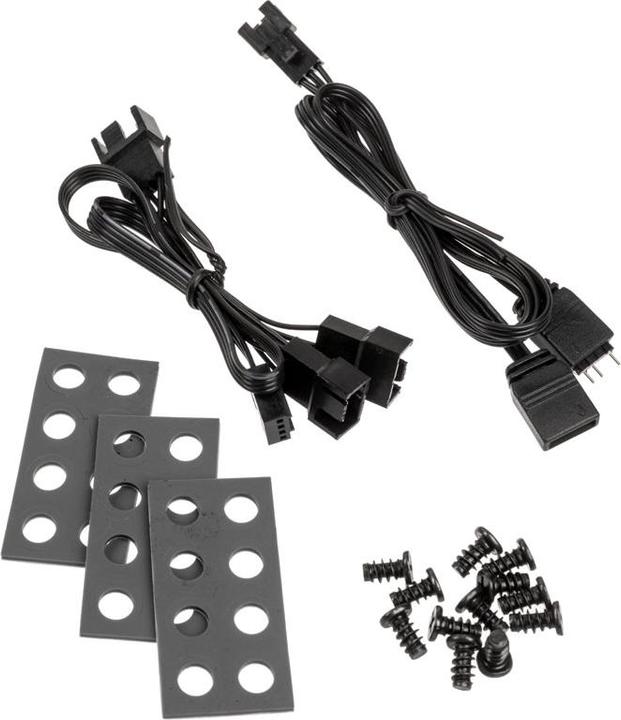 Actual product image Phanteks SK PWM D-RGB fan, pack of 3 - 120mm, black/white (120 mm, 3 x)