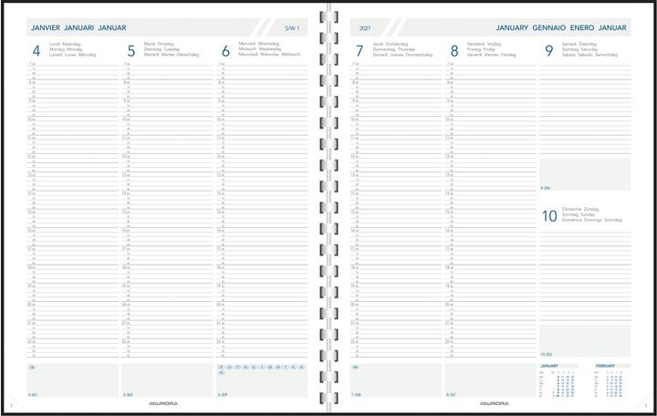 Produktbild Aurora Plan-a-week Perl (1 Woche / 2 Seiten)