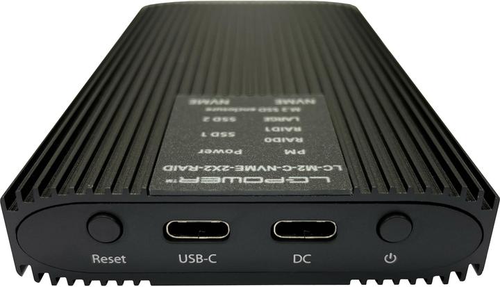 Produktbild LC-Power LC-M2-C-NVME-2X2-RAID USB-C-Gehuse fr NVMe-M.2 retail (M.2)