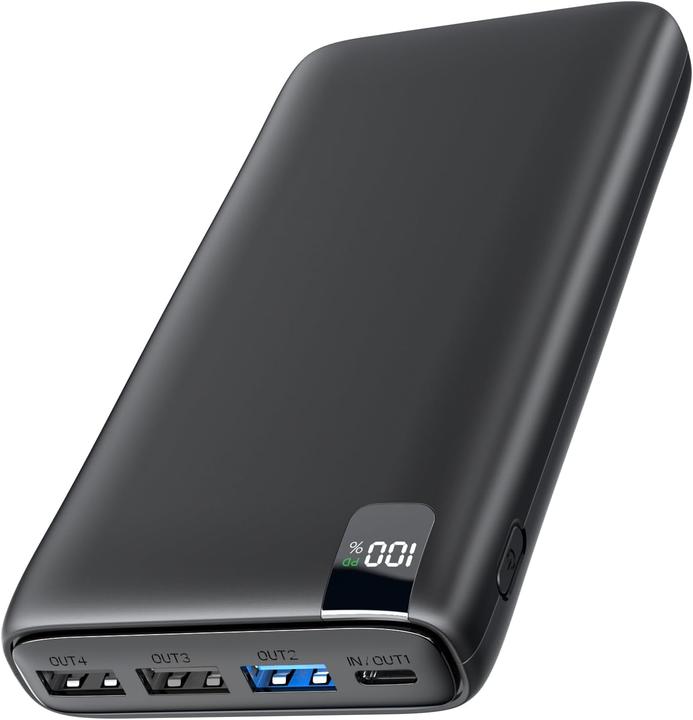 Power Bank Portable Solaire Chargeur Solaire Hiluckey 26800mAh - Power Bank Portable Avec Lampe Torche - 4 Sorties USB Et Recharge Sans Fil Power Bank Solaire 26800mAh