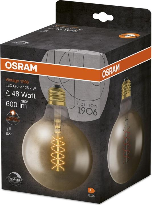 Produktbild Osram Led Classic Slim Filament Globe (E27, 7 W, 600 lm, 1 x, F)