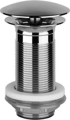 Gessi Valvola di scarico 1 1/4 con scarico aperto per lavabi senza troppopieno, lunghezza albero 100