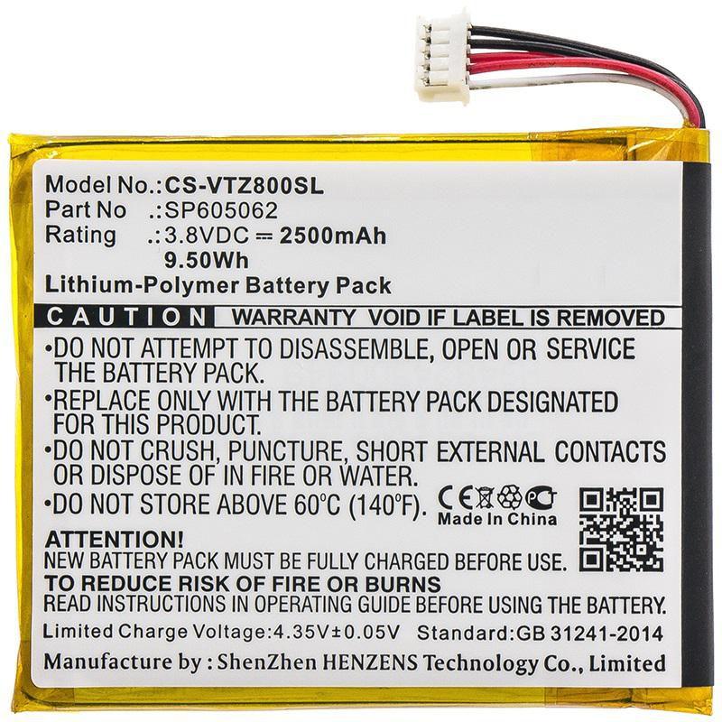 CoreParts Battery for VTech Tablet (2500 mAh), Notebook Akku, Schwarz