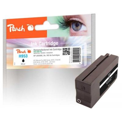 Peach, Druckerpatrone, Patrone HP Nr.953 black mit OEM Chip remanufactured