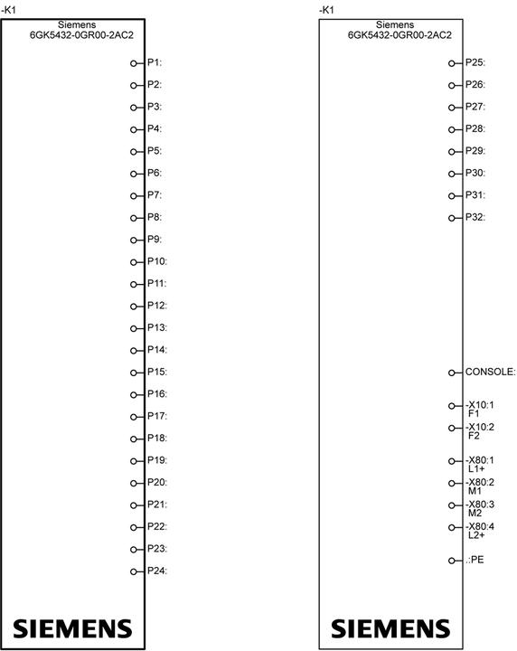 Actual product image Siemens SIEM Switch (32 ports)