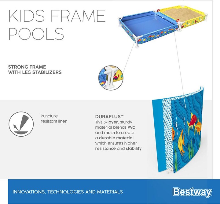 Image du produit Bestway Ma première piscine à cadre et bac à sable