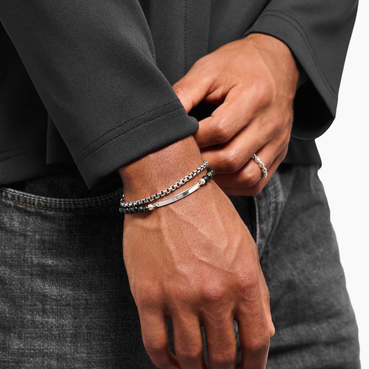 Immagine prodotto Thomas Sabo Bracciale con perline incidibili (21 cm, Argento 925)