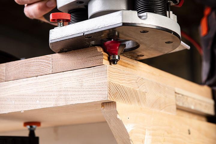 Actual product image Graphite Widia cutter (form cutter with bearing, decorative, HM, 25.7 x 9.7 mm, shank 8 mm)